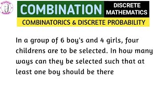 Combinations  Combinations in discrete mathematics  combinatorics discrete mathematics [upl. by Coffeng211]