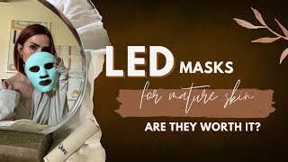 Should YOU get and LED mask  ANTIAGING SKIN AT HOME  OVER 40 BEAUTY AND SKIN TREATMENTS [upl. by Paul827]