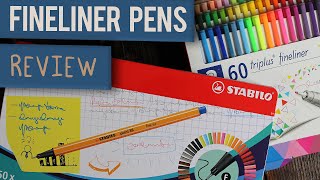 STAEDTLER PENS vs STABILO PENS  Which Fineliner is Best for Note Taking  PEN REVIEW [upl. by Adlesirhc693]