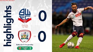 HIGHLIGHTS  Bolton Wanderers 00 Barnsley Bolton win 54 on penalties [upl. by Horick373]