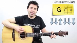 de musica ligera tutorial guitarra completo con acordes y ritmo de soda stereo [upl. by Ahsikcin]