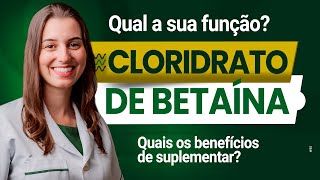 Cloridrato de Betaína O que é e como tomar [upl. by Gavette875]