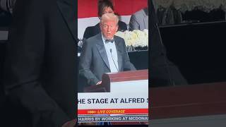 TRUMP it was DISRESPECTFUL for Kamala Harris to miss Alfred E Smith DINNER Got JOKES😂 [upl. by Assirrem]