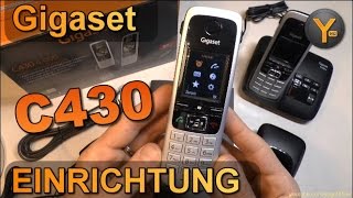 Einrichtung amp Funktionen Gigaset C430  C430A DECT SchnurlosTelefon mit Anrufbeantworter [upl. by Atrim116]