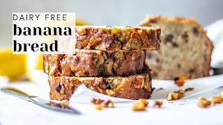 Dairy Free Banana Bread Recipe  Easy and Moist shorts [upl. by Allison]