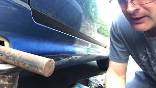 Jacking and axle stands  SLK R170 Restoration Video 18 [upl. by Ahsimet]