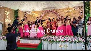 Wedding Dance Kerala SIJIN amp TELMA Fully Fun and vibrant Cousins Dance Best Ever Surprise Dance [upl. by Edmee941]