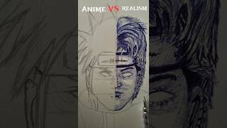 ANIME VS REALISM PainNarutonaruto anime sivapz8sw mangadrawing penart sketch shorts [upl. by Clarine]