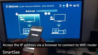 How to Setup Mirascreen dongle to HDTV via AirplayDLNA on iPhones Step by Step [upl. by Schwejda]