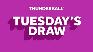 The National Lottery Thunderball draw results from Tuesday 06 August 2024 [upl. by Wiener]