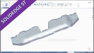 Crossbeam part 1  SolidEdge ST 10 Training  Surfaces [upl. by Jehu]