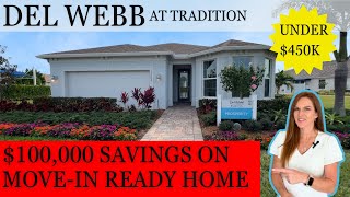 Del Webb Tradition  MoveIn Ready Home for 448505  Port St Lucie Fl [upl. by Hemetaf]