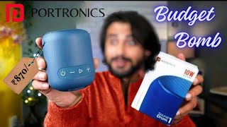 Portronics SoundDrum 1 10W I Unboxing amp Review  SoundTest IBluetooth Speaker under 1000 portronics [upl. by Llirret]