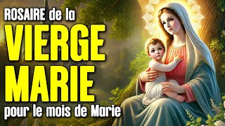 🙏 ROSAIRE de la VIERGE MARIE 🙏 Puissant Rosaire pour le MOIS de Marie [upl. by Enyamrahs]