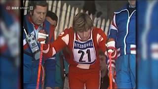 Alpine ski 1974 WC Kitzbuhel Hansi Hinterseer Slalom [upl. by Seligmann]