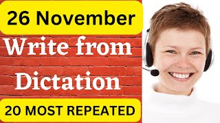 PTE Write From Dictation November 2023  Most Repeated [upl. by Laurene]