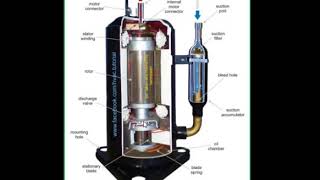 hermetic rotary compressor [upl. by Mcripley]