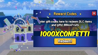 CONFETTI CODE BLOX FRUITS ROBLOX [upl. by Favin701]