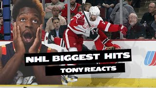 NHL Biggest Hits Of ALL TIME Reaction BRUTAL Hits and Fights [upl. by Yalhsa324]