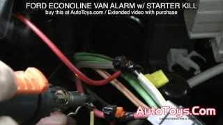 FORD VAN ALARM SYSTEM with STARTER KILL ECONOLINE E VAN AVITAL [upl. by Yrneh]