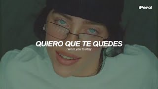 Billie Eilish  BIRDS OF A FEATHER Español  Lyrics  video musical [upl. by Siclari]