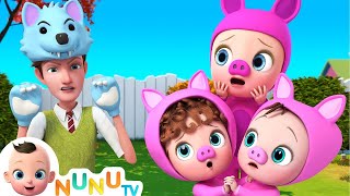 Three Little Pigs And Big Bad Wolf  Part 01  Nursery Rhymes amp Kids Songs  Baby Songs  NuNu Tv [upl. by Ynohtn]