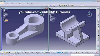 CATIA Training Course Exercises for Beginners  6  CATIA V5 Exercises [upl. by Eemak]