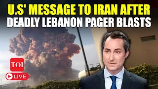 Hezbollah Pager Bombs LIVE I US Denies Role In Lebanon Blasts Has This Warning For Iran [upl. by Arquit731]