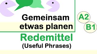 Gemeinsam etwas planen  Redemittel  A2B1  Learn German in Urdu  TELC DTZ [upl. by Ettenoitna]