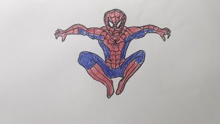 how to draw Spiderman step by step [upl. by Nwahsar]