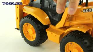 Bruder 02428 Backhoe Loader JCB 4 CX REVIEW [upl. by Korfonta596]