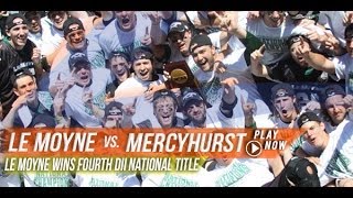 Le Moyne vs Mercyhurst  2013 DII National Title Game [upl. by Eimme]