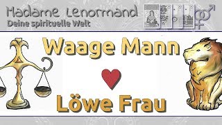 Waage Mann amp Löwe Frau Liebe und Partnerschaft [upl. by Enneiluj805]