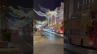 Christmas lights 2024 London United Kingdom merrychristmas christmas music shortvideo shorts [upl. by Eikcir]