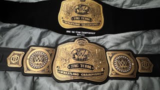 WWE TAG TEAM CHAMPIONSHIP REPLICA BELT UNBOXING WWESHOP [upl. by Emmalyn]