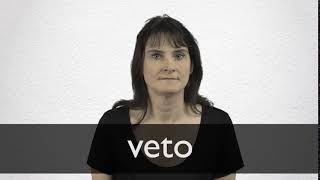 How to pronounce VETO in British English [upl. by Nonie]