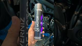 Testamos o verniz de motor vonixx spray tracer900gt [upl. by Kcirddec]