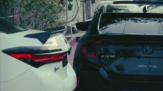 Honda civic modified  black civic cinematic video youtubevideo [upl. by Smukler]