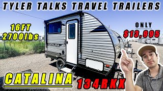 New 2025 Catalina 134RKX ONLY 13995 THE LIGHTEST TRAILER WITH A BATHROOM PERFECT FOR A COUPLE [upl. by Montford]