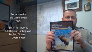 Secrets to the 2020 Colorado Big Game Hunting Draw [upl. by Eselahs]