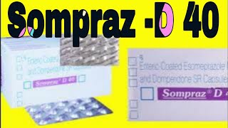 Sompraz D 40  Esomeprazole Magnesium and Domperidone SR Capsules Uses in Hindi [upl. by Elleb]