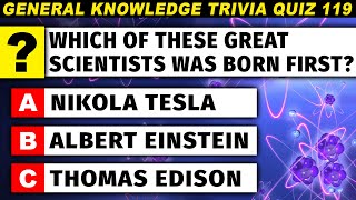 This Quiz Game Will Challenge Your Brain Power  Ultimate Trivia Quiz 119 [upl. by Aanas]