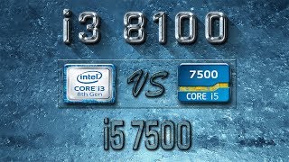 i3 8100 vs I5 7500 Benchmarks  Gaming Tests Review amp Comparison [upl. by Emixam]