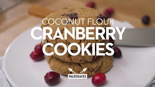 Coconut Flour Cranberry Cookies [upl. by Lizzie]