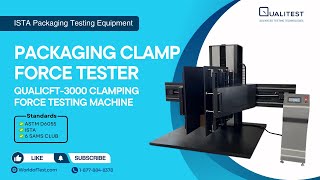 Packaging Clamp Force Tester – QualiCFT3000 Clamping Force Testing Machine  Qualitest [upl. by Ahsauqal]