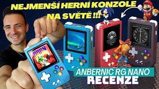 Anbernic RG NanoNejlepší Kapesní Herní Konzole Recenze [upl. by Ellehsat121]