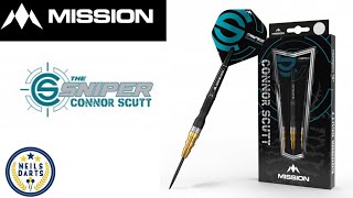 MISSION Connor Scutt Darts  Steel Tip  Sniper  Black amp Gold [upl. by Etna]