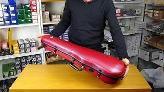 Gewa Pure Shaped Violin Case Demonstration [upl. by Ycam]