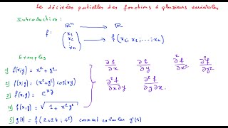 Comment calculer les dérivées partielles des fonctions à plusieurs variables 12 [upl. by Anwahsak]