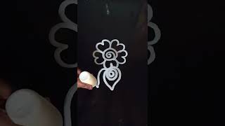 Simple🌺Side Design for Beginnersshorts ytshorts trending youtubeshorts rangoli dailyrangoli [upl. by Nickerson]